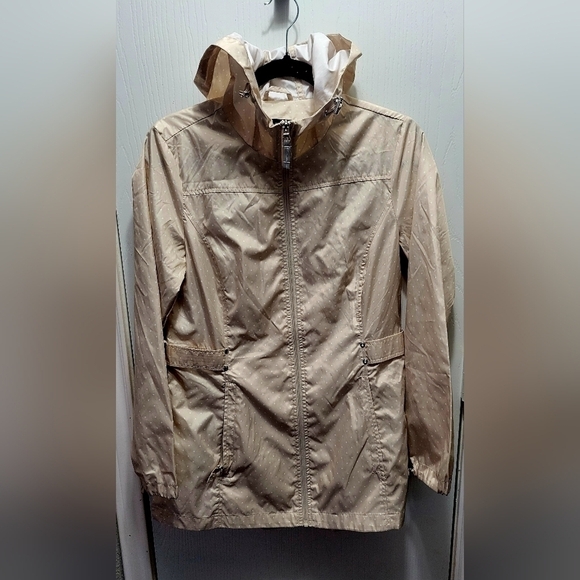 Jones New York Women's Rain Jacket Parka In A Pocket Windbreaker NWOT - Picture 4 of 9